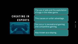 Cheating, Doping, and Ethical Issues in Esports