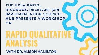 Rapid Qualitative Analysis Workshop