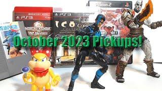 October 2023 Pickups with GreymanX6! - DC, Mario and God of War figures! NES, PS2 and PS3 classics!