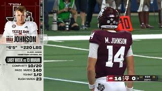 Max Johnson vs Arkansas (2022)