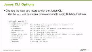 Junos CLI