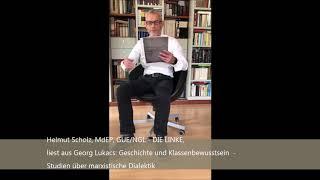 Lesung aus verbrannten Büchern - Helmut Scholz liest aus G. Lukacs "Geschichte & Klassenbewusstsein"