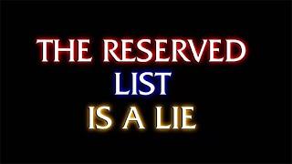 The Reserved List Is A Lie | Magic: The Gathering