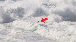 Caught Inside On The Biggest Swell Of The Year - Padang Padang