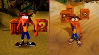 Crash Bandicoot Graphics Comparison: PS1 vs. PS4 Pro