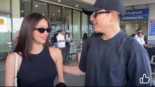 KIM CHIU AT PAULO AVELINO BOARD FLIGHT BOUND TO LOS ANGELES TO ATTEND KONSYERTO