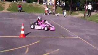 Pink GO KART Hello Kitty - first ride - 2