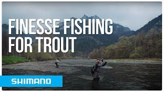 Finesse Fishing for Trout in the mountain rivers of Poland | Shimano Vanquish FC