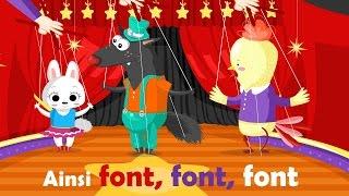 Ainsi font, font, font - French Nursery Rhyme for kids and babies (with lyrics)