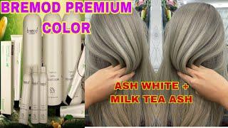 ASH WHITE + MILK TEA ASH HAIR COLOR | NEW BREMOD PERFORMANCE PREMIUM COLOR | BREMOD PREMIUM PH