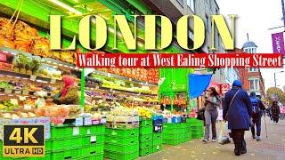 [4K] London West Ealing High Street shopping | London Borough of Ealing