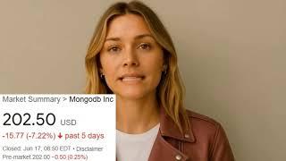 June 17, 2025: Mongodb (MDB) stock falling like mangoes from a tree – 7% down ! 