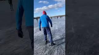 schaatsen op hoornse meer en paterswoldsemeer groningen 12-02-2021