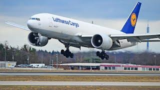 Lufthansa Cargo Boeing 777F GO AROUND at Frankfurt Airport [FRA/EDDF]