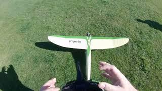 Vintage RC fun in the spring sun , take off and landing.