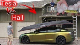 How To Protect Your Tesla From Hail; Lanmodo Car Tent Review.