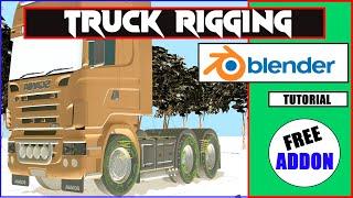 Truck Rigging in Blender 2.83 | FREE ADDON