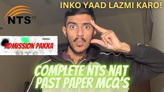 FULL NTS NAT TEST PREPARATION || How to Prepare NTS NAT test? || Tips to solve Nts