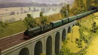 Kidston 00 model railway Hornby WC passes Hornby King Arthur