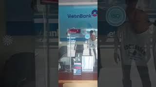 VNC sản xuất lắp đặt hệ thống xếp hàng tự động tại PGD An Nhơn, KCN Vietinbank Phú Tài - Bình Định