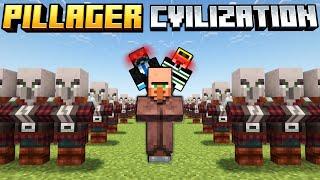 Minecraft But I Survive in PILLAGER CIVILIZATION