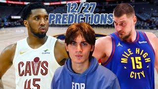 NBA PREDICTIONS & BEST BETS 12/27!