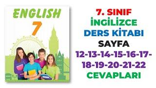 7. Sınıf İngilizce Ders Kitabı Sayfa 12 13 14 15 16 17 18 19 20 21 22 Cevapları