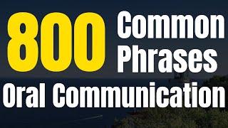 800 oral communication  | english common phrases | learn english | improve english