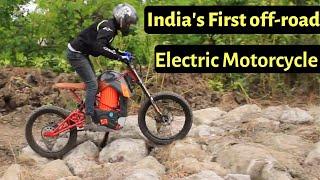 Test Ride of India's First Off Road Electric Motorcycle - Project SR