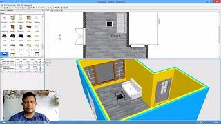 Sweet Home 3D Basic Tutorial in Hindi Complete A to Z