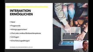 Wie plane ich ein Online-Seminar? - Präsentation "How to Online-Seminar"