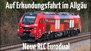 Niegelnagelneue Rail Cargo Group 2159 264 (Stadler Eurodual) auf Erkundungsfahrt im Allgäu