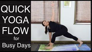 Quick Vinyasa Flow Yoga for Busy Days - Under 20 Minutes (Strong Beginners & Intermediate)