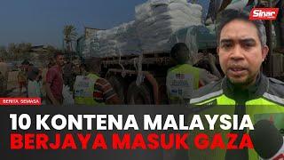 10 kontena Malaysia berjaya masuk ke Gaza