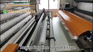 Rewinder line for roll tissue -- Soontrue Machinery