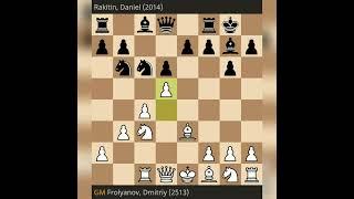 Chess at the Moscow Open Frolyanov, Dmitriy (2513) - Rakitin, Daniel (2014) #shorts #chess