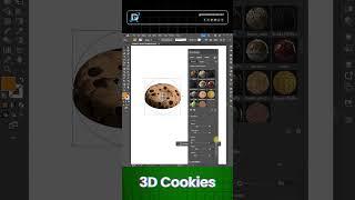 3D Realistic Cookies Design In Illustrator..#illustratortutorial  #dzignex  #illustrator3d