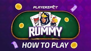 How to play Rummy on Playerzpot | Online Rummy | Rummy Game