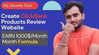 Live Proof | How To Create ClickBank Product Review Websites | Earn $1000 / Month |  Step by step.