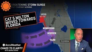 Chaos to Clarity: Cat 5 Hurricane Milton Moves Towards Florida