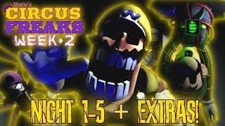 Five Nights At Wario's: Circus Freaks Week 2 Gameplay | Nights 1-5 + Extras!