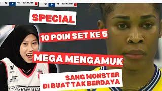 (SPECIAL MOMEN) 10 POIN MEGA DI SET 5 | MEGA TAK TERHENTIKAN BAWA REDSPARKS UKIR SEJARAH BARU #mega