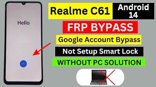 Realme C61 FRP Bypass Android 14 Without PC | New Solution | Realme (RMX3933) Google Account Bypass