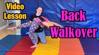 How to do a BACK WALKOVER at home! MGA Gymnastics