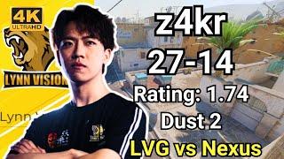 LVG z4kr (27-14) vs Nexus (Dust2) | CCT Season 2 Europe Series 12 #cs2 #pov