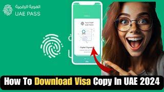 How to download visa copy from uae pass app | how to get visa copy from uae pass app