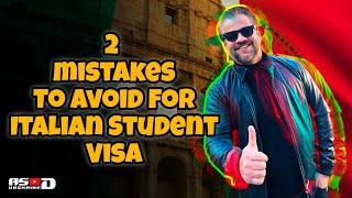 Avoid these mistakes for #italystudentvisa in 2024