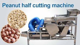 Roasted peanut half cutting split machine | groundnut half separating machine with high halving rate