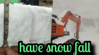 have ️️ snow fall ️️‼️ watch this video  in Kashmir