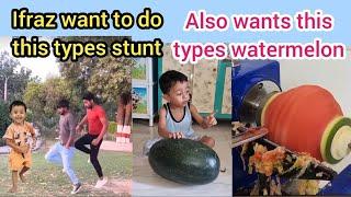 Ifraz want to do this types stunt & glad to those man|watermelon cutting process is #youtubevideo